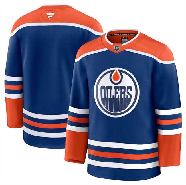 Men%27s Edmonton Oilers Blank Royal 2024-25 Home Stitched Hockey Jersey Dzhi